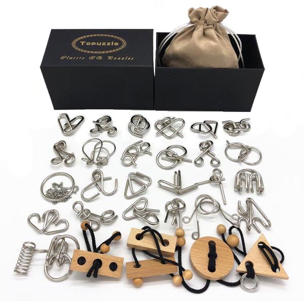 Coffret Casse-Têtes | 30 Pièces Métal & Corde - Édition Premium