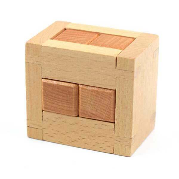 Casse-Tête Cube de Bois Premium